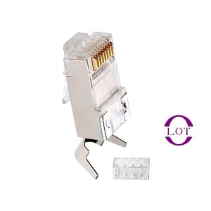 سوکت شبکه Cat7 SFTP شانه دار بسته 20 عددی