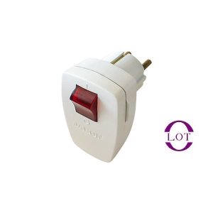 دو شاخه برق کلیددار ارت دار مدل 2SH-214